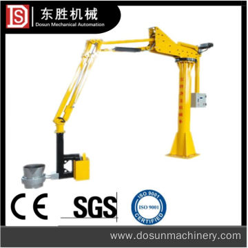 Investment casting metal pouring robot